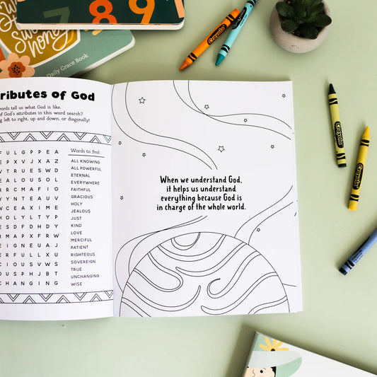 Daily Grace Co. Our Great God - Kids Coloring Book