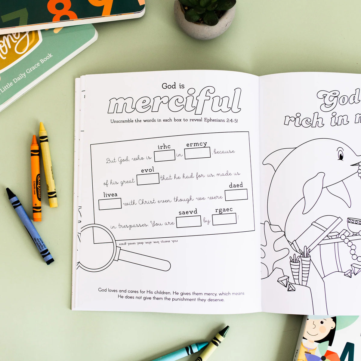Daily Grace Co. Our Great God - Kids Coloring Book