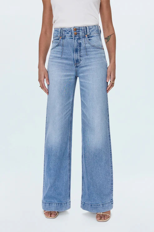Pistola Lana High Rise Ultra Wide Leg Jean - Terrace