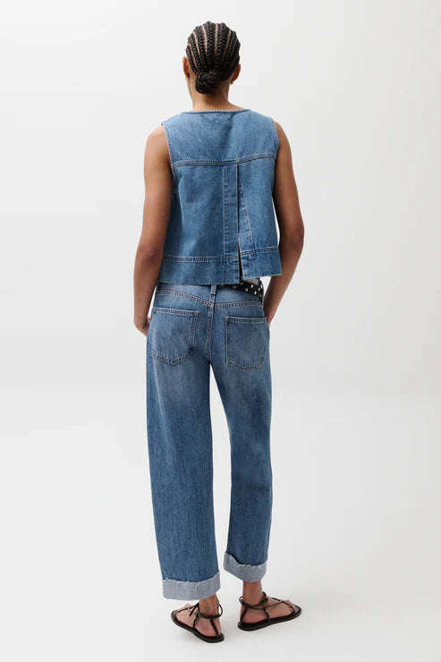 Pistola Kacey Mid Rise Cuffed Boyfriend | Laguna