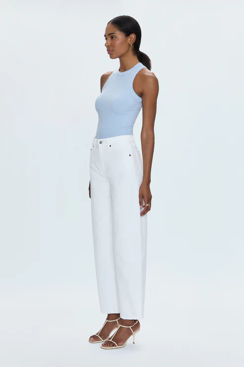 Pistola Wes High Rise Barrel Jean - Vivid White