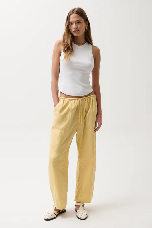 Pistola Theo Poplin Pant - Light Turmeric