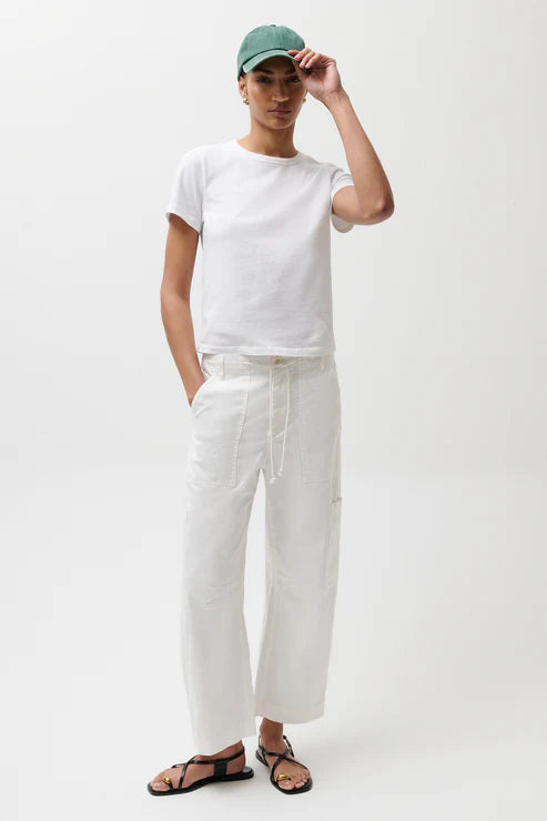 Pistola Sabrina Curved Utility Pants - White