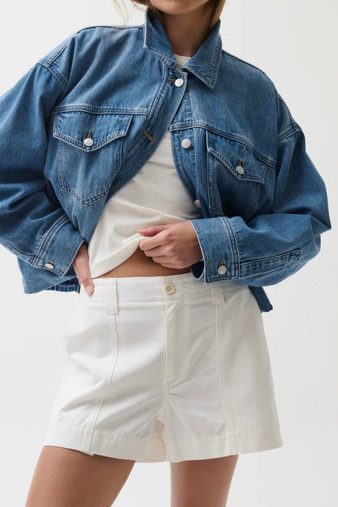Pistola Mason Relaxed Utility Short - White