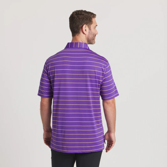 Southern Marsh Men's Gridiron Stripe Performance Polo