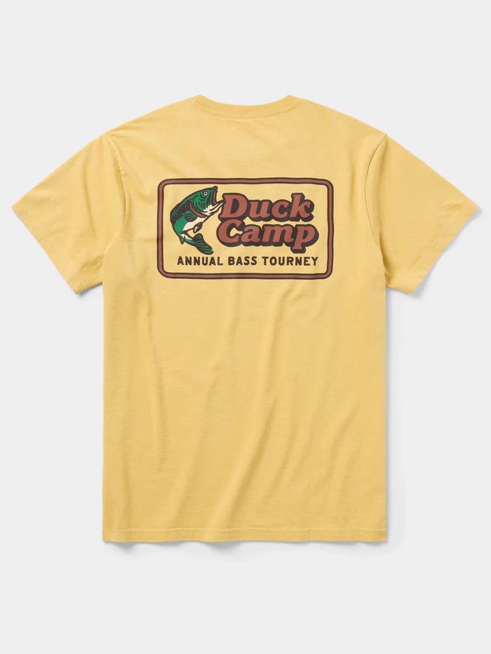 Duck Camp Men's Bass Tourney Tee -Mustard