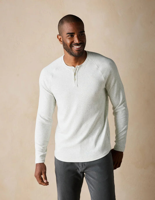The Normal Brand Puremeso Everyday Henley in Stone