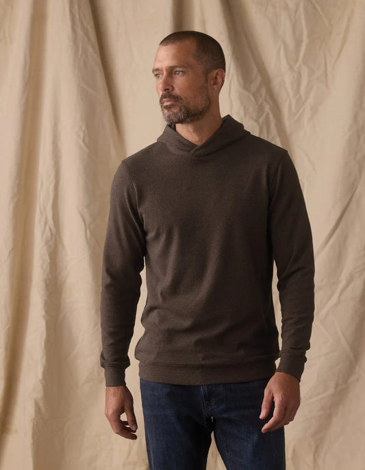 The Normal Brand Puremeso Essential Hoodie in Ash Brown