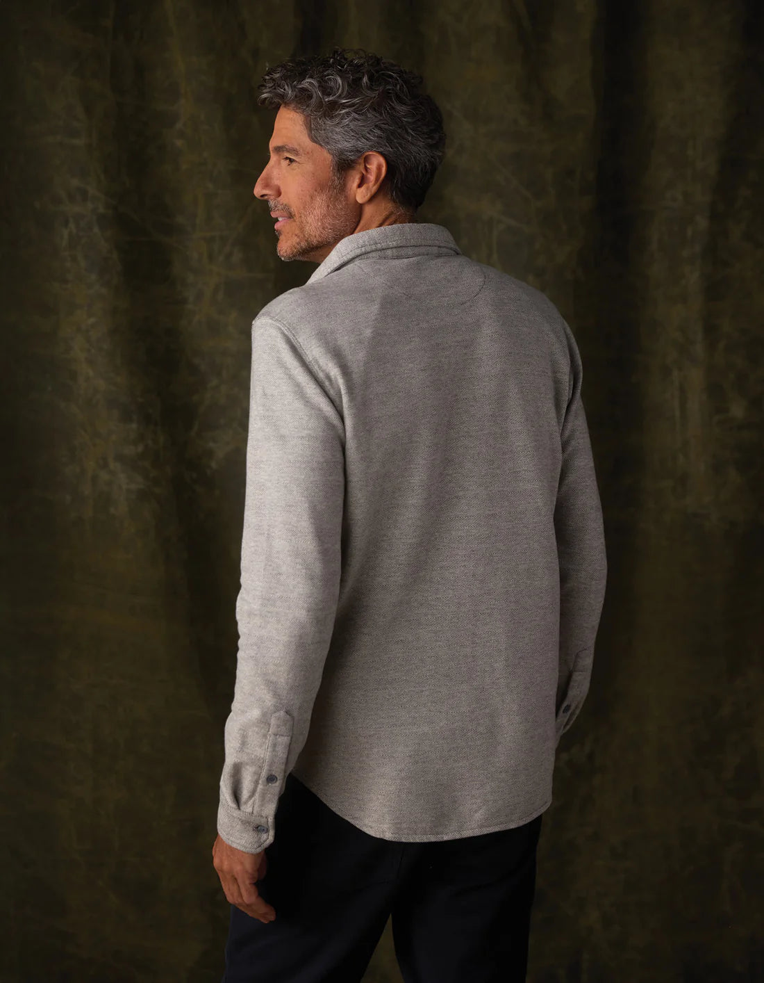 Normal Brand Textured Knit Shirt In Graphite