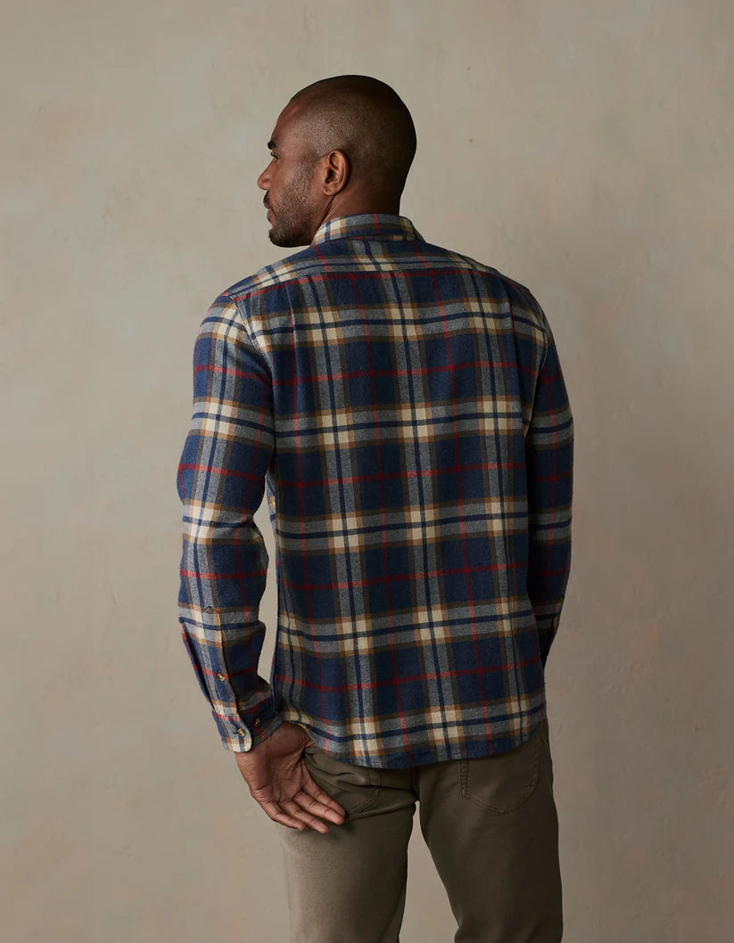 Normal Brand Hudson Double Brushed Flannel In Eventide Plaid
