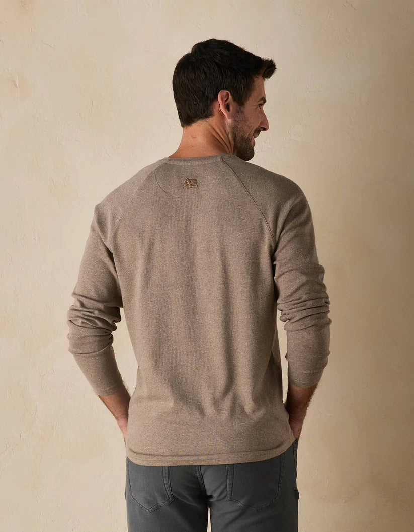 Normal Brand Men's Puremeso Everyday Henley In Taupe