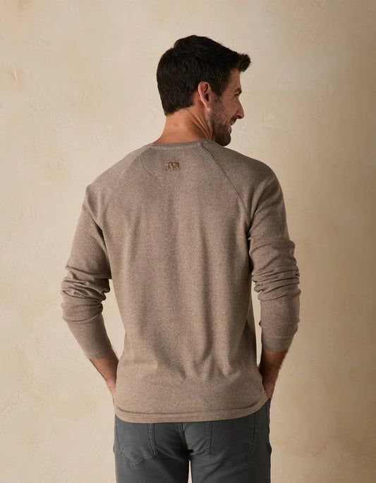 Normal Brand Men's Puremeso Everyday Henley In Taupe