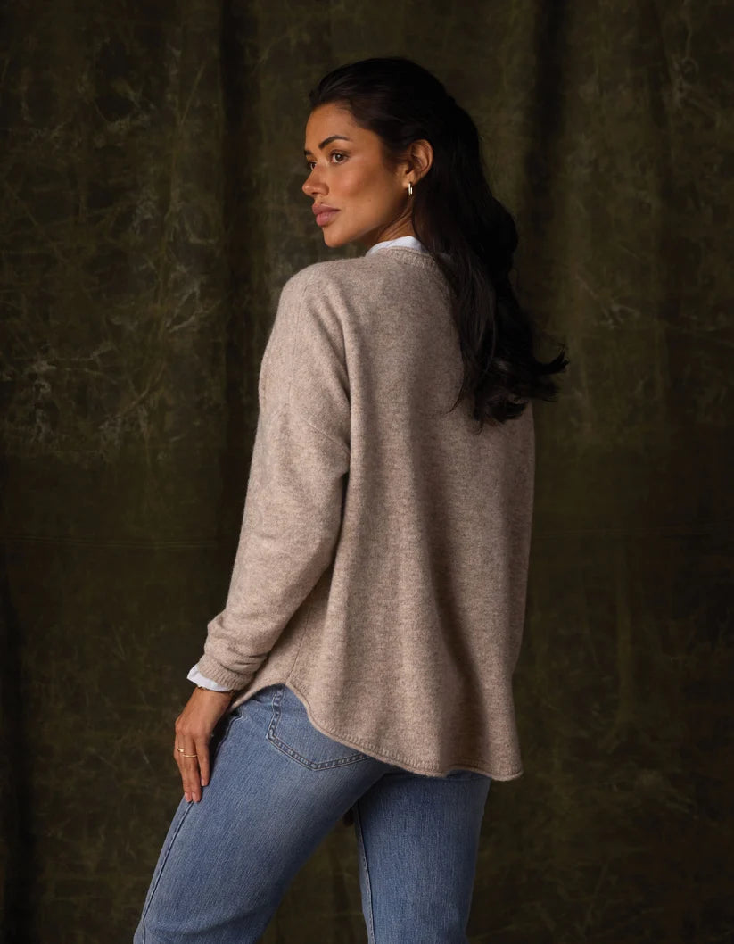 The Normal Brand Marianna Crewneck Sweater In Oat