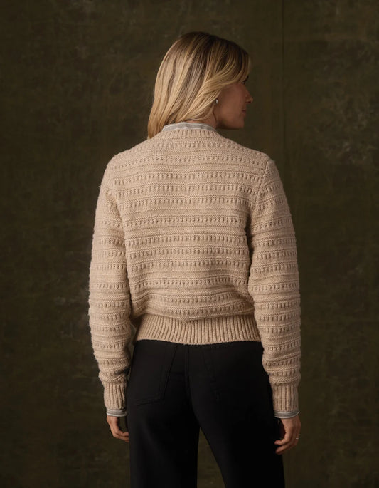 The Normal Brand Estelle Crewneck Sweater In Oat