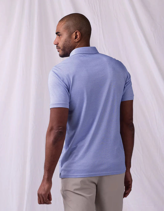 The Normal Brand Men's Performance Pique Polo In Glacier