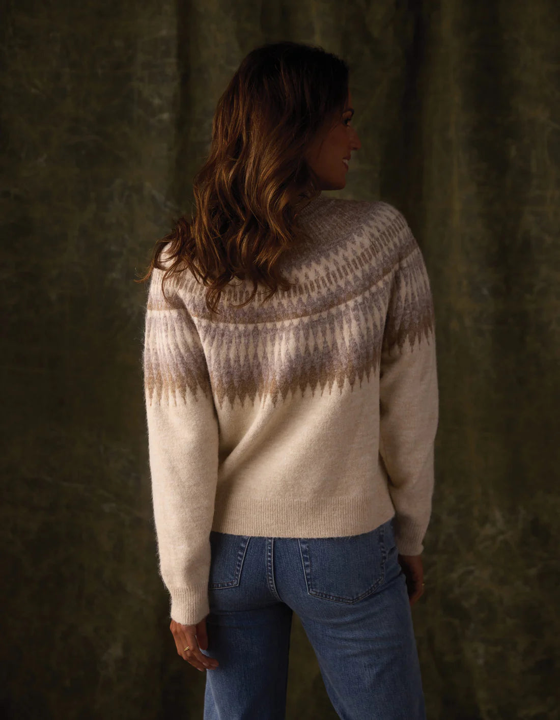 Normal Brand Women's Nomad Fair Isle Sweater In Cream Multi