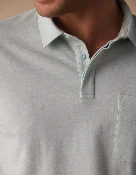 The Normal Brand Men's Active Puremeso Everyday Polo In Mint