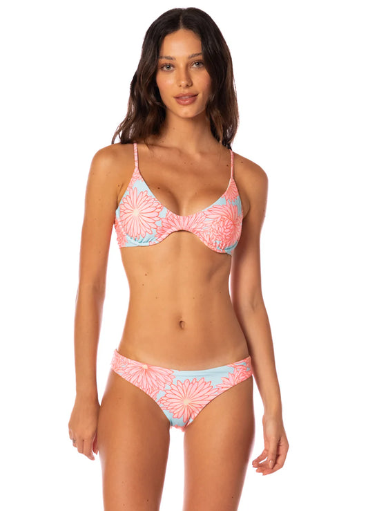 Maaji Tropical Bloom Flirt Low Rise Thin Side Bikini Bottom