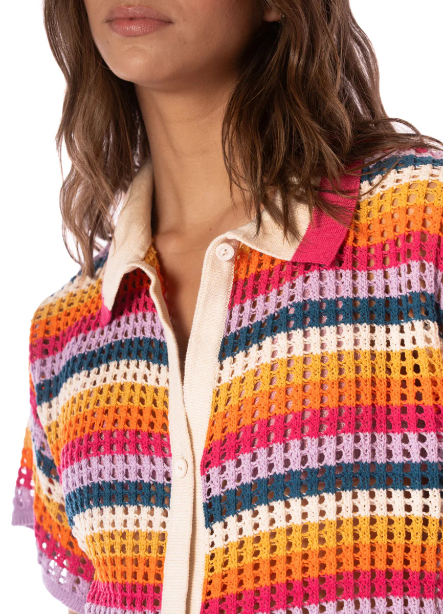 Maaji Women's Pink Prism Lyne Shirt