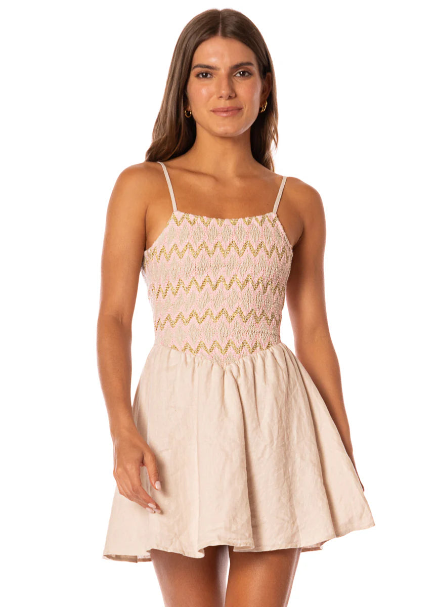 Maaji Zigzag Multicolor Tullip Short Dress