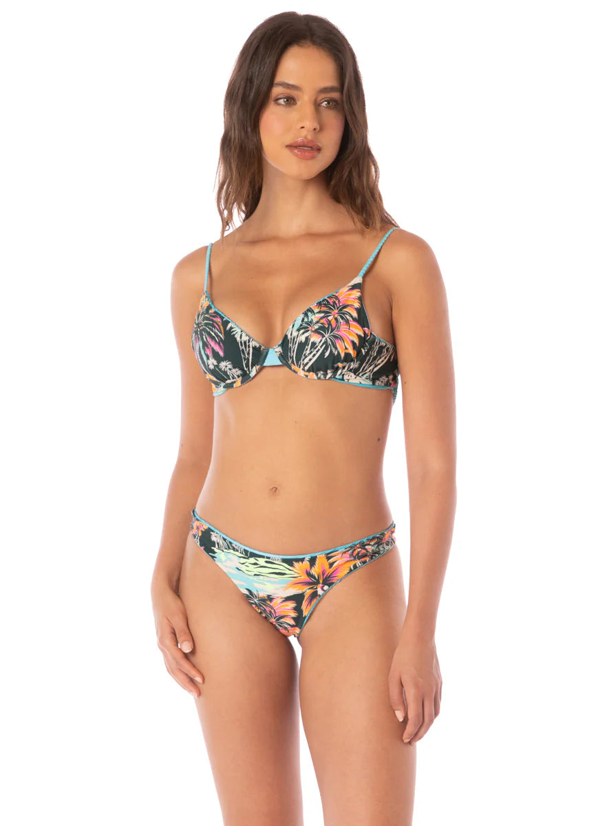 Maaji Women's Sea Blue Dainty Unmolded Underwire Bikini Top
