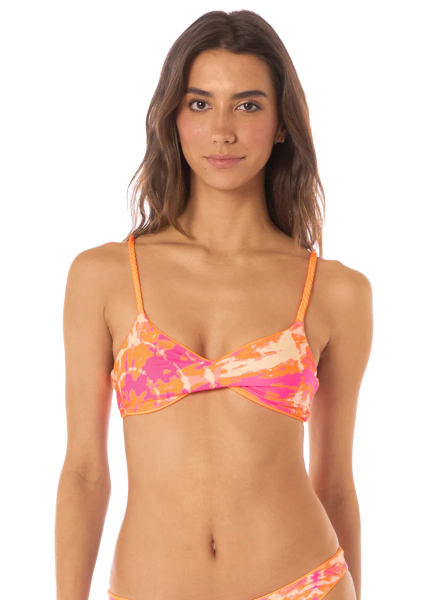 Maaji Women's Tangerine Dream Temis Classic Bralette Bikini Top
