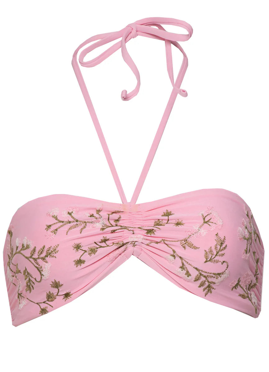 Maaji Women's Light Garden Vivienne Strapless Bandeau Bikini Top