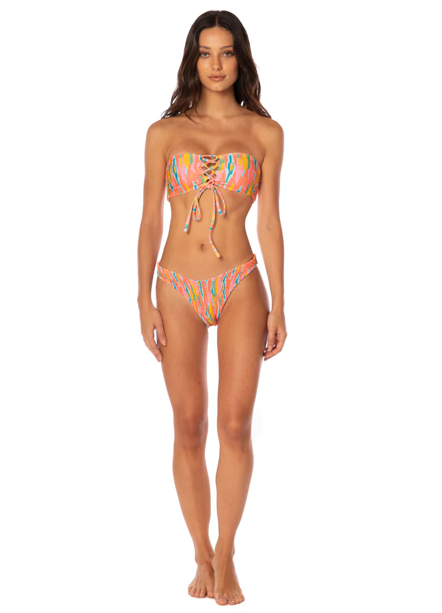 Maaji Mystic Ikat Artemis Strapless Bandeau Bikini Top