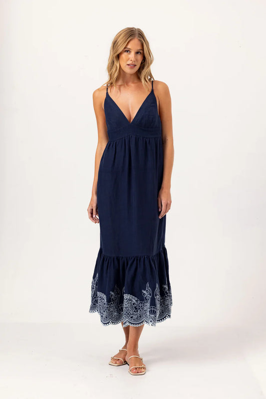 We Are Sundays Embroidered Felton Dress