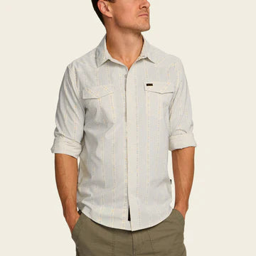 Howler Bros H Bar B Tech Long Sleeve- Mosquero Stripe