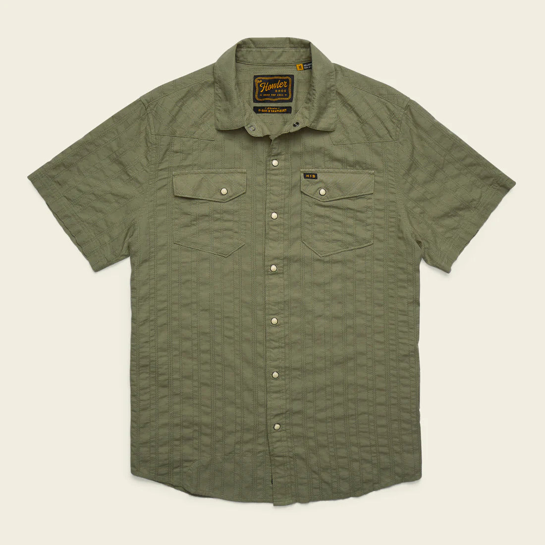 Howler Bros. H Bar B Snapshirt- Eyelet Stripe