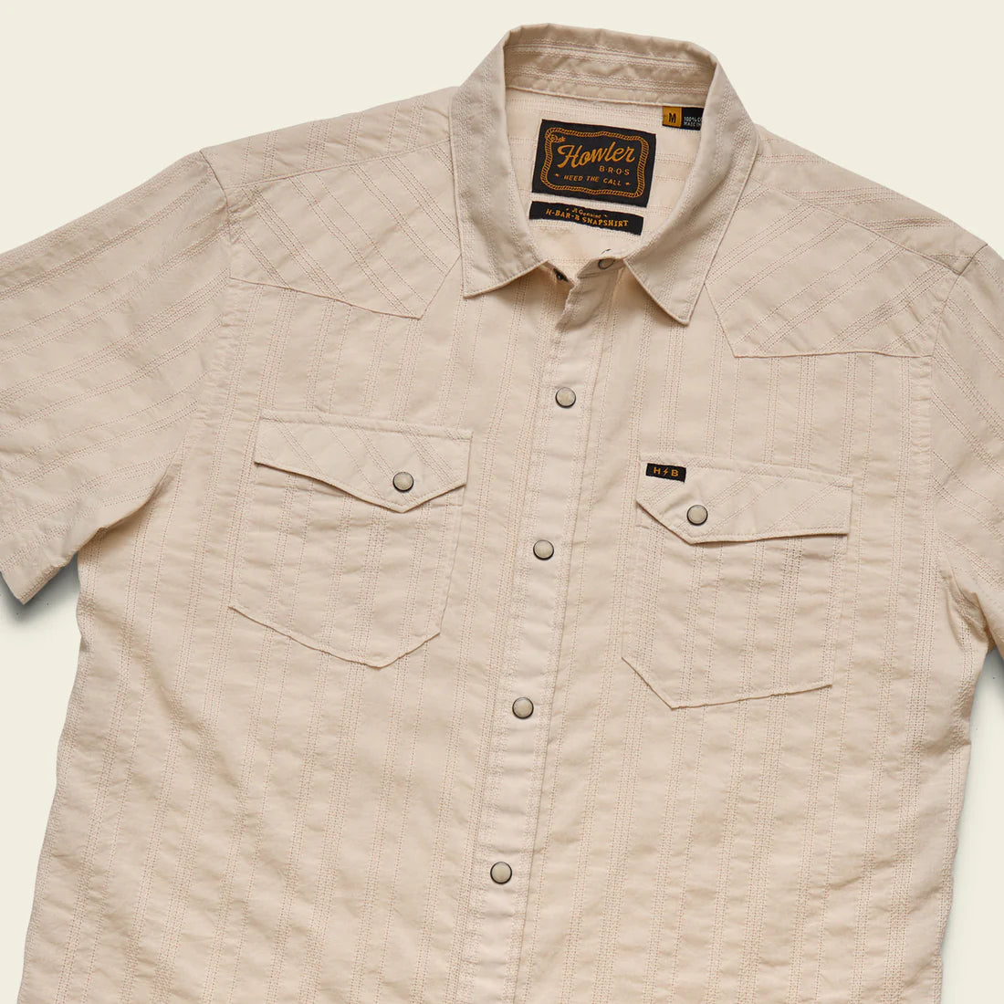 Howler Bros. H Bar B Snapshirt- Eyelet Stripe