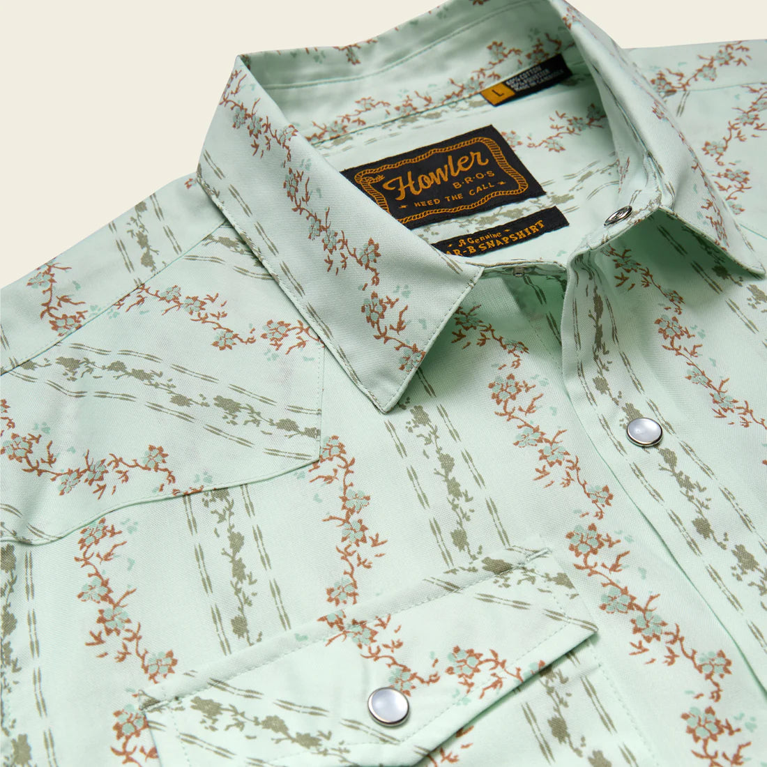Howler Bros H Bar B Snapshirt-Hibiscus Ribbons
