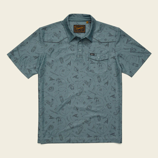 Howler Bros. Ranchero Tech Polo- Sea Rodeo