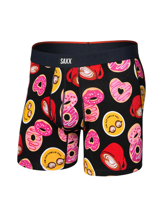 Saxx Men's Vibe Xtra Soft Comfort Boxer Brief- 6"- Love Story