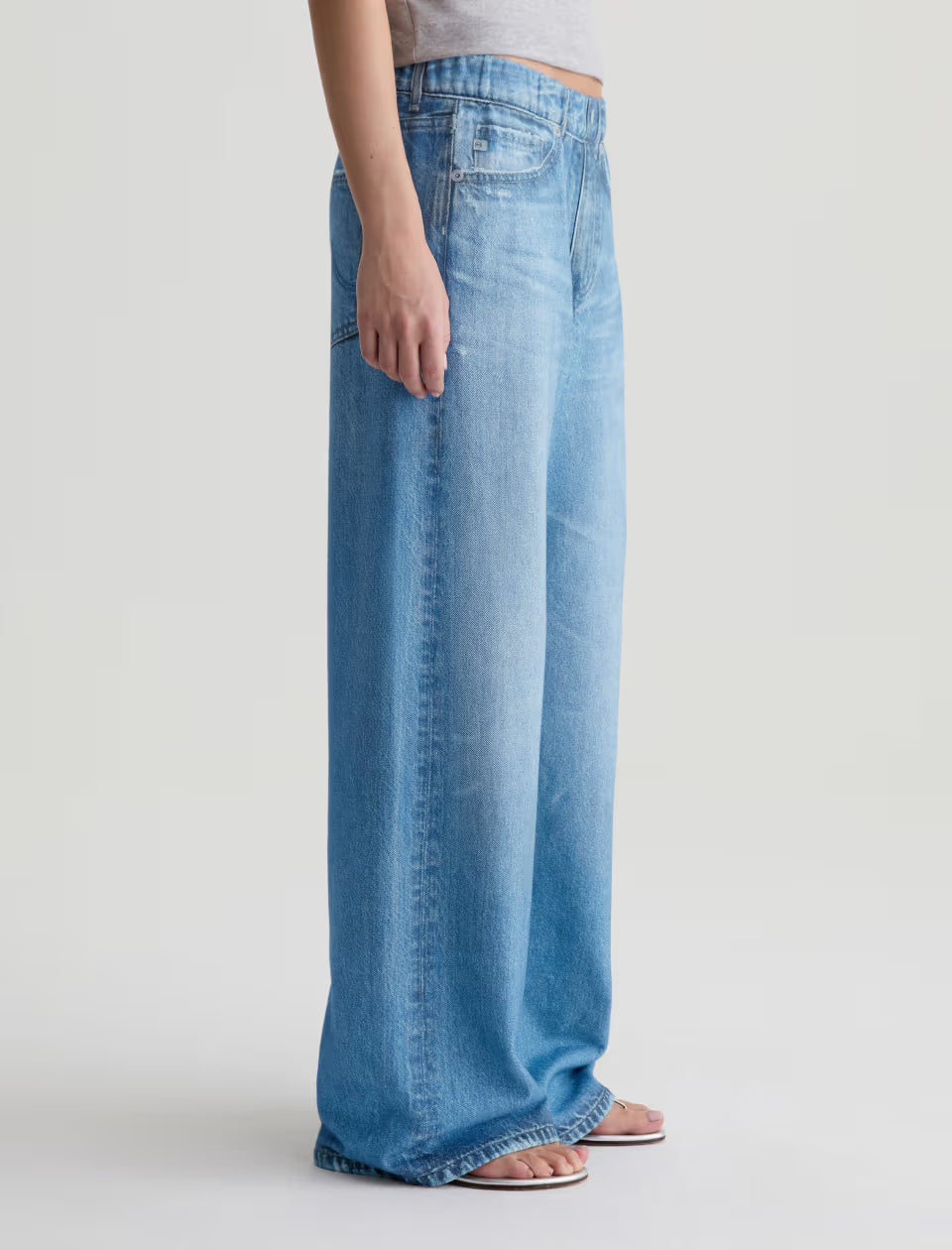 AG Adria Off-Duty Denim Sweatpant