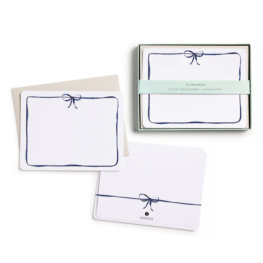 E. Frances Navy Bow Flat Notes Set