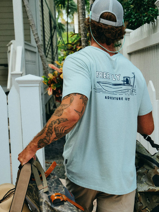 Free Fly Men's Lazy Tides Pocket Tee