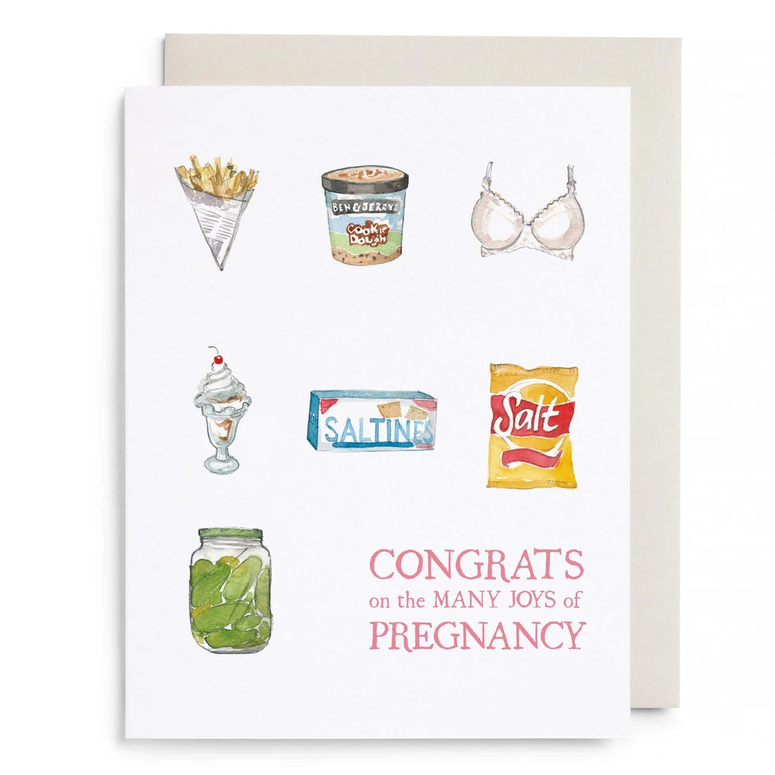 E.Frances Preggie Snacks Greeting Card