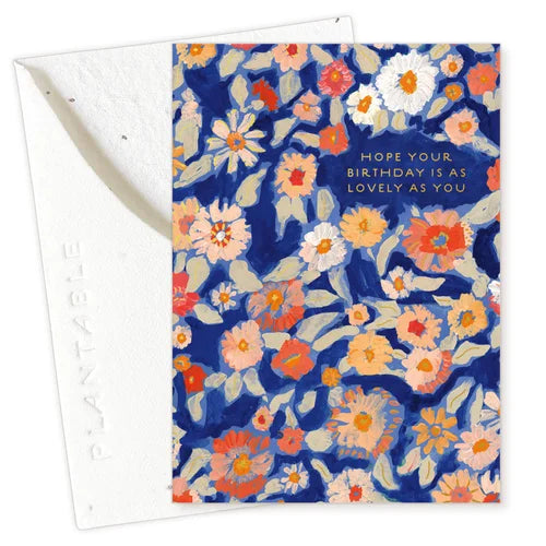 Seedlings Wildflower Floral Sprout Mini Birthday Card