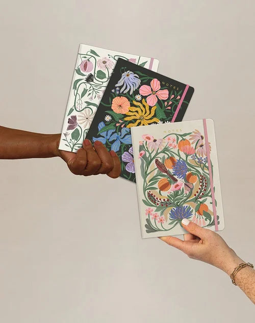 Seedlings Floral + Fauna Sewn Trio Notebook Set