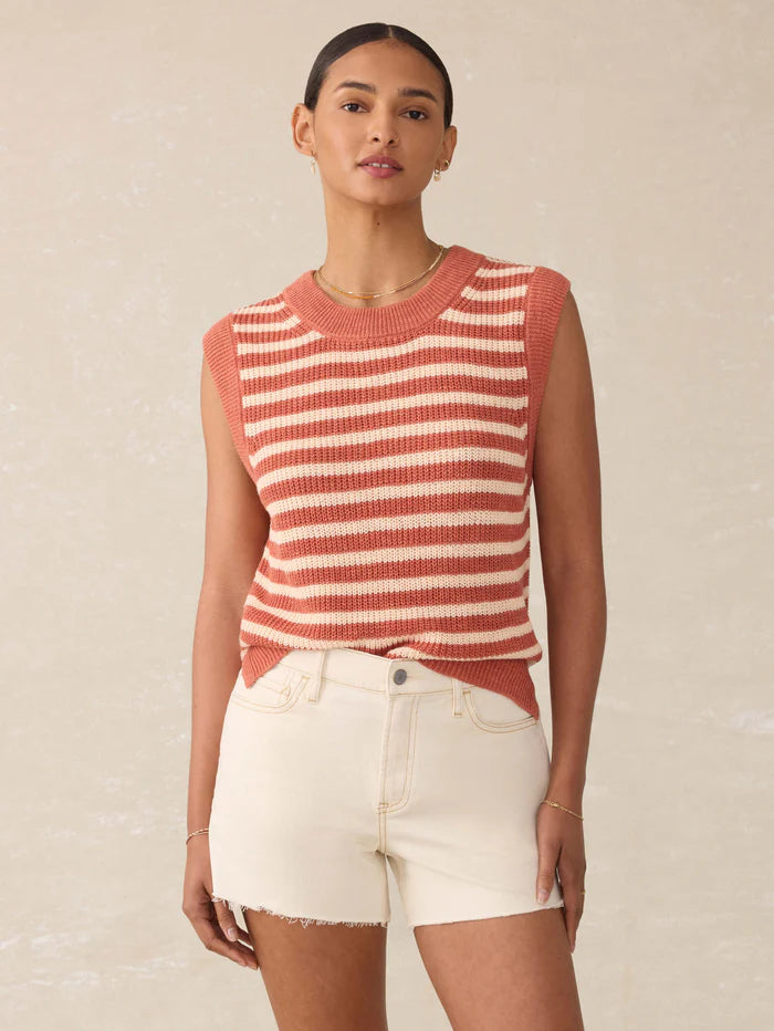 Faherty Miramar Linen Sweater Tank
