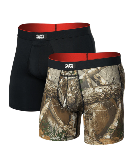 Saxx Multi-Sport Mesh x Realtree® (2 Pack) Multi-Sport Performance Boxer Brief 6"