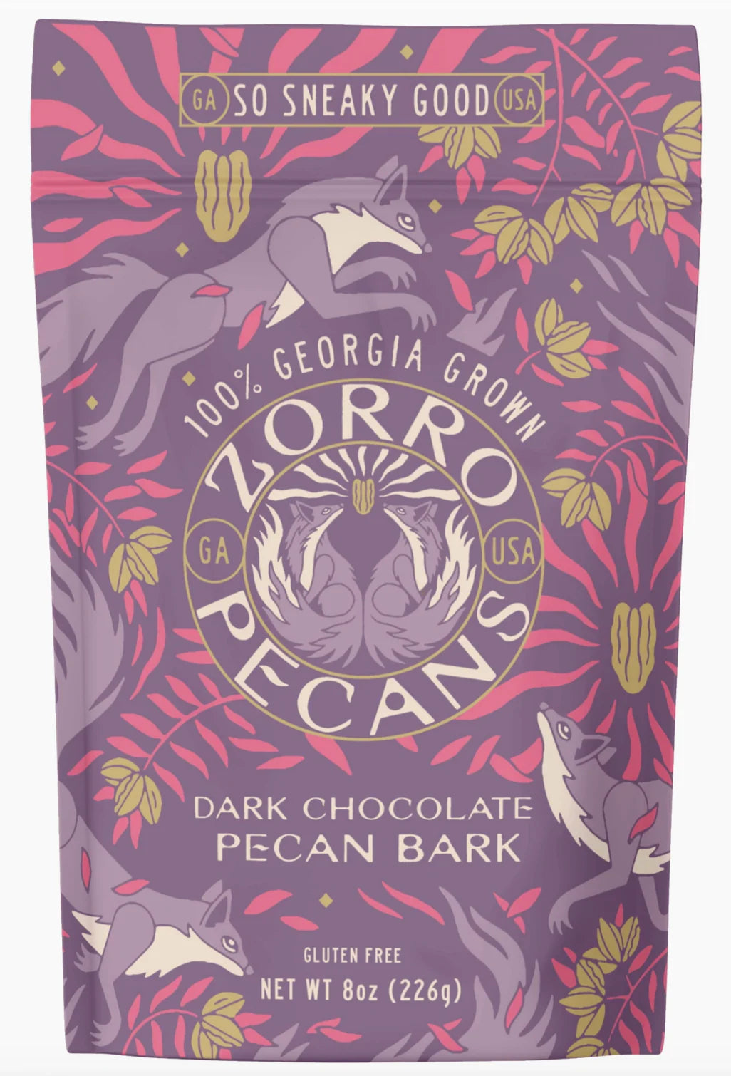 Zorro Pecans Dark Chocolate Pecan Bark