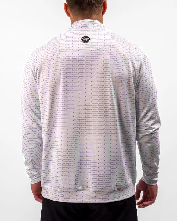 Waggle Men's Stripe Show Quarter Zip