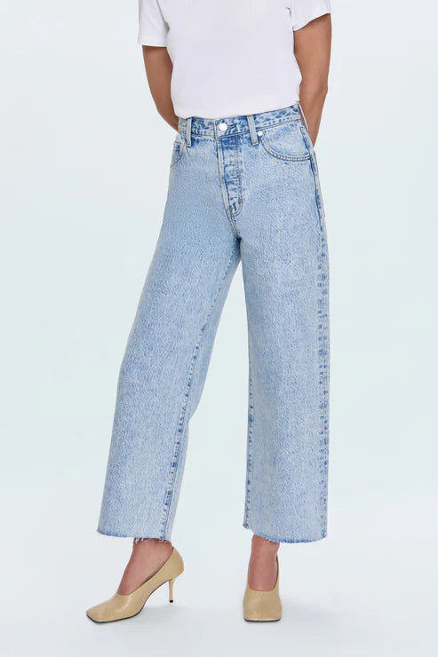 Pistola Tate High Rise Bowed Wide Leg Jean - Modena