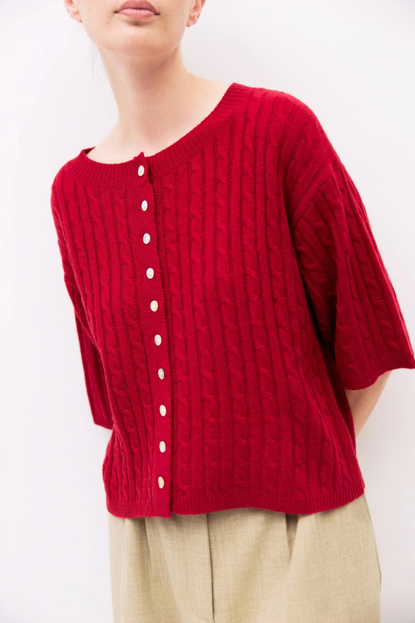 Mod Red The Poppy Cardigan