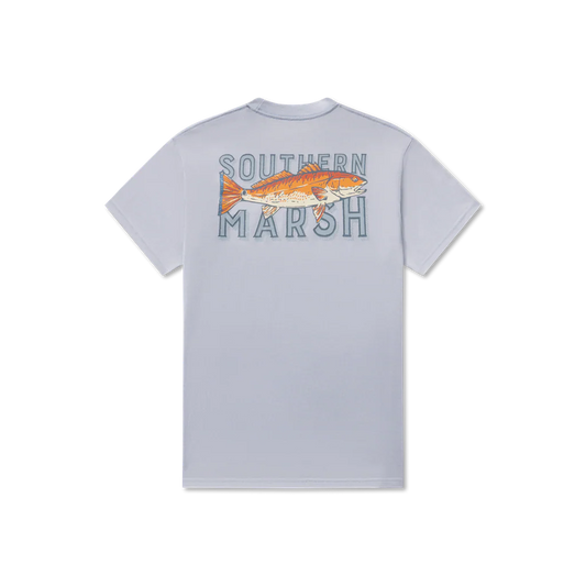 Southern Marsh Men's SEAWASH™ Tee - Redfish Catch