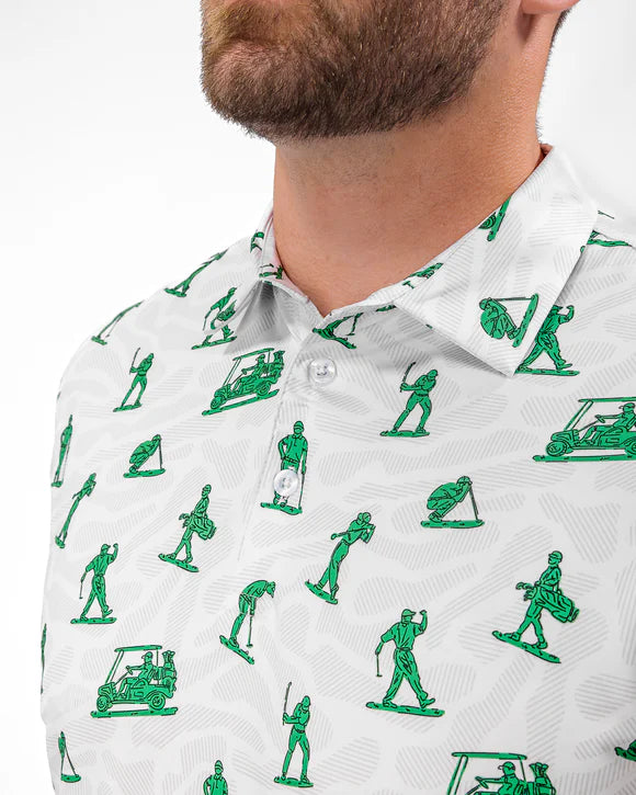Waggle Men's Toy Golfers Polo