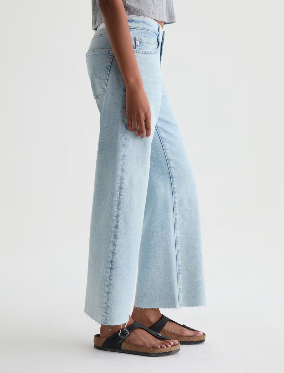 AG Saige Wide Leg Crop Jean Mid-Rise Fit - Harvest